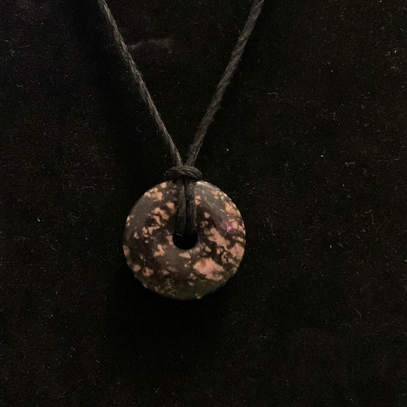 Handmade Rhodonite necklace - Picture 1 of 5